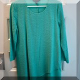 H25. Green Travel Smith tunic. Size small. - $16 
